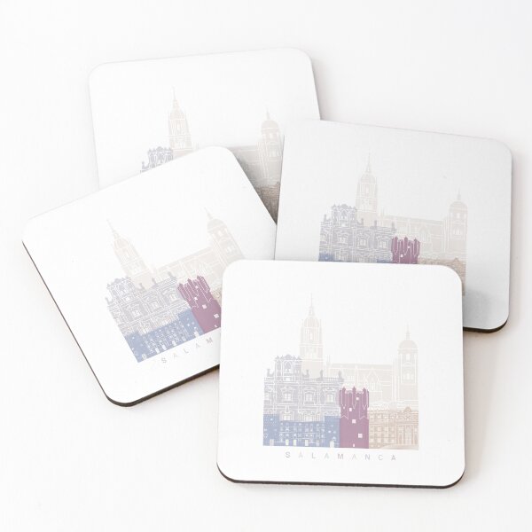Item preview, SALAMANCA SKYLINE POSTER PASTEL designed and sold by paulrommer.