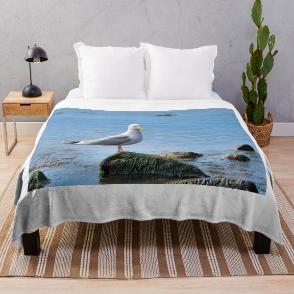Item preview, Herring Gull Perched on Rocks designed and sold by Dorset Girl.