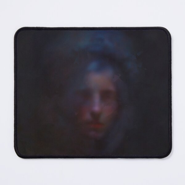 Item preview, Very Dark Oil Painting of an Enigmatic Young Woman designed and sold by KALEIDOSCOPE UK.