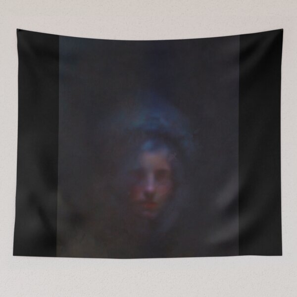 Item preview, Very Dark Oil Painting of an Enigmatic Young Woman designed and sold by KALEIDOSCOPE UK.