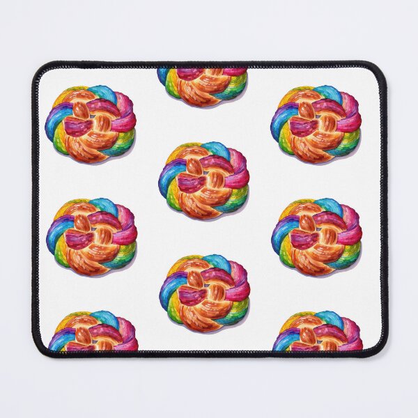 Item preview, Rainbow Round Challah designed and sold by JewWhoHasItAll.