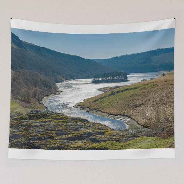 Item preview, The Pen y garreg reservoir from the dam at Craig Goch reservoir Elan Valley designed and sold by Cameranick.