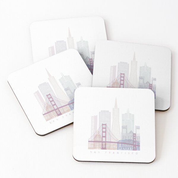 Item preview, SAN FRANCISCO SKYLINE POSTER PASTEL designed and sold by paulrommer.