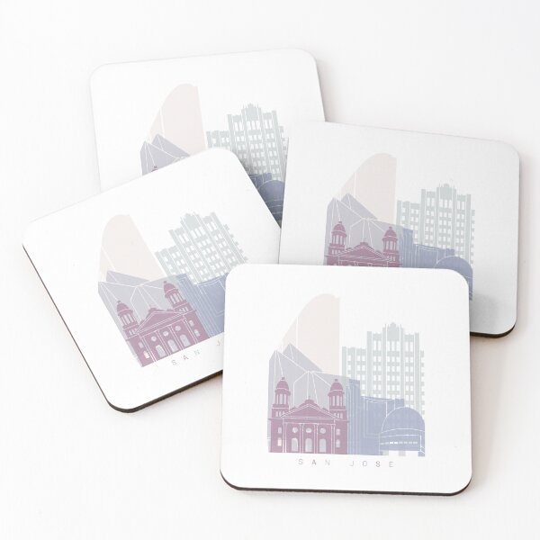 Item preview, SAN JOSE  SKYLINE POSTER PASTEL designed and sold by paulrommer.