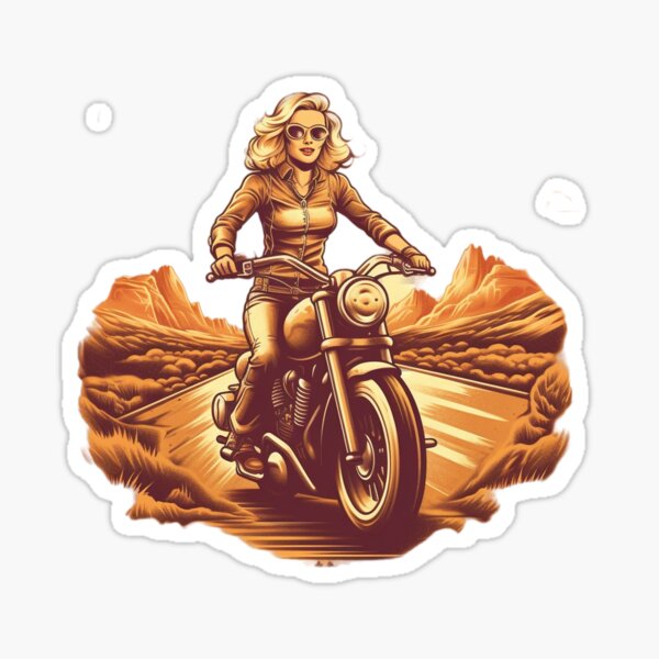 Blond Rider Sticker