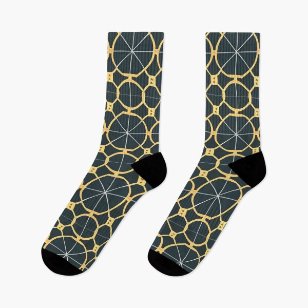 Artikelvorschau, Retro Tile Pattern navy blue with yellow entworfen und verkauft von RetroTile.