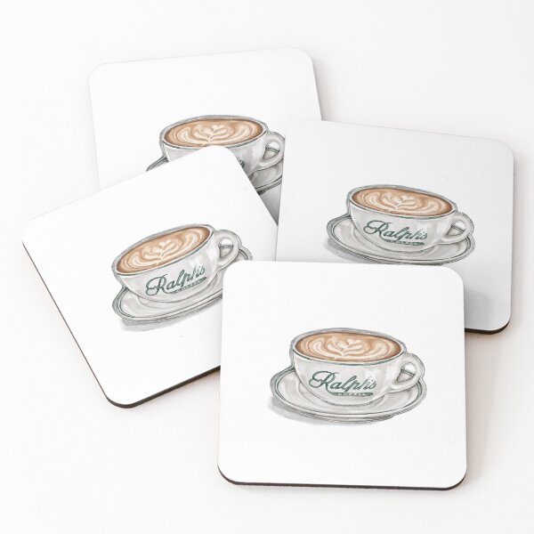 Item preview, watercolor ralph's coffee cup designed and sold by blackcatgraphic.