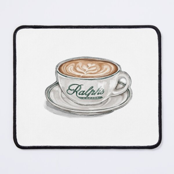 Item preview, watercolor ralph's coffee cup designed and sold by blackcatgraphic.