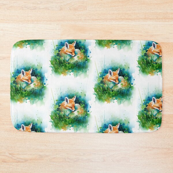 Item preview, Cute Baby Fox Sleeping designed and sold by AquarelleAvenue.