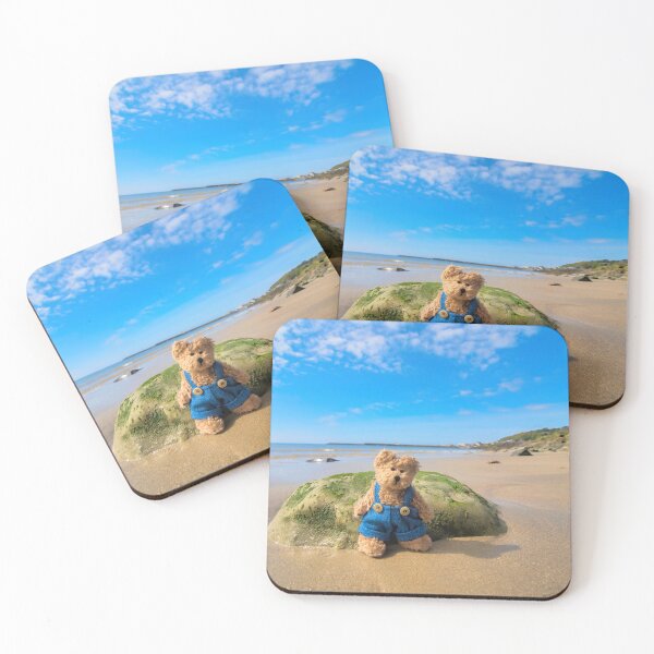 Item preview, Teddy Bear on an Empty Beach designed and sold by Dorset Girl.