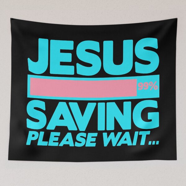 Item preview, JESUS SAVING Please Wait designed and sold by plushism.