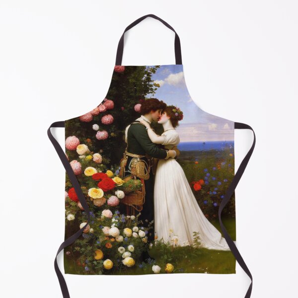 Item preview, Pre Raphaelite Oil Painting of a Young Newly Wed Couple Flowers Wedding designed and sold by KALEIDOSCOPE UK.