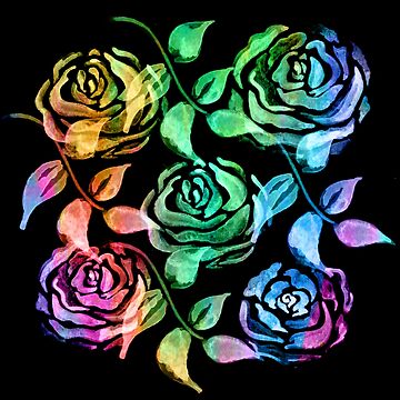 Artwork thumbnail, Roses Pattern QW by Vitta