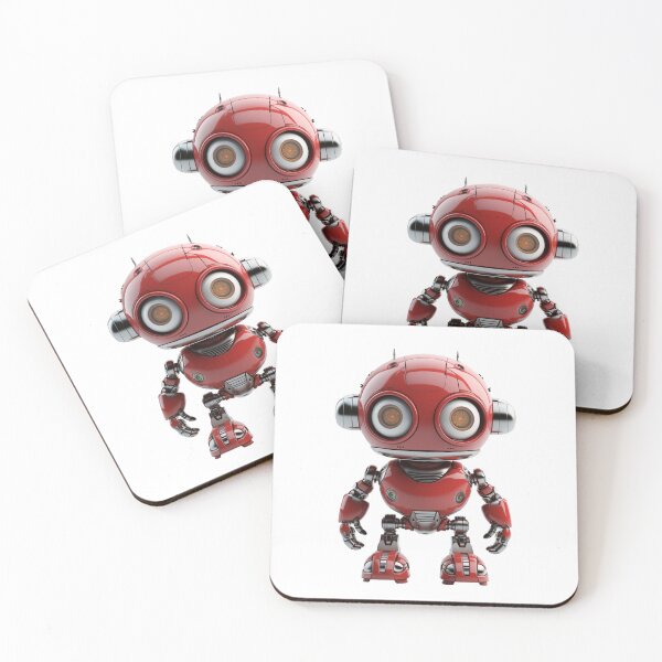 Item preview, Cute Red Robot designed and sold by StudioRedKoala.
