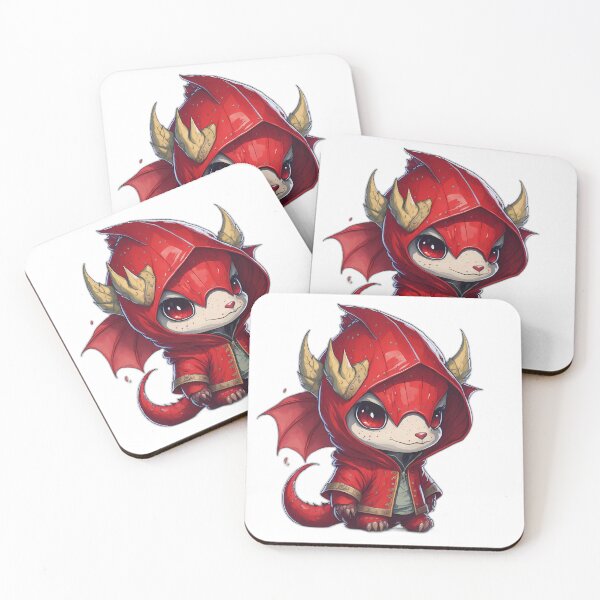 Item preview, little red dragon designed and sold by Viktoriia Zabizhko.