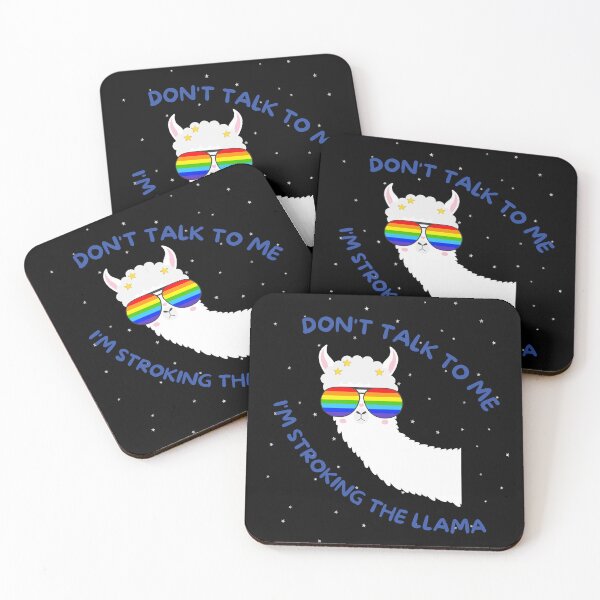 Item preview, Don't  talk to me- I'M STROKING THE LLAMA designed and sold by brodaart.
