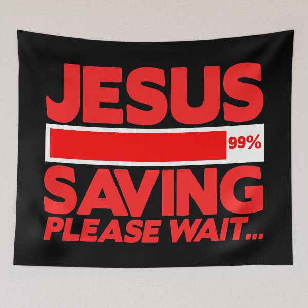 Item preview, JESUS SAVING Please Wait designed and sold by plushism.