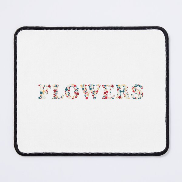 Item preview, Polka dot random color pattern 'Flowers' text 2 designed and sold by trepiu.