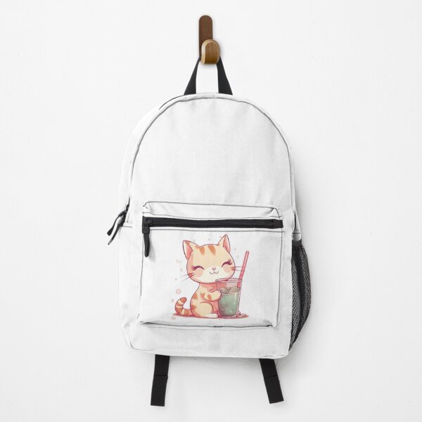 Item preview, Kawaii Cat with Mint Lemonade designed and sold by CozyKawaiiArt.