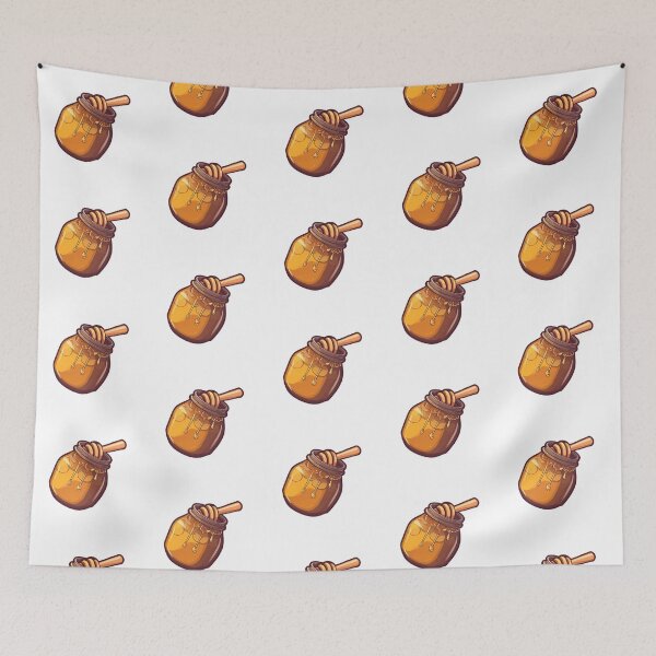 Item preview, Cute Honey with Dipper Design for Sweet Lovers designed and sold by Stickerchef.