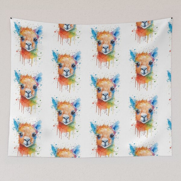 Item preview, Baby Lama Watercolor designed and sold by AquarelleAvenue.