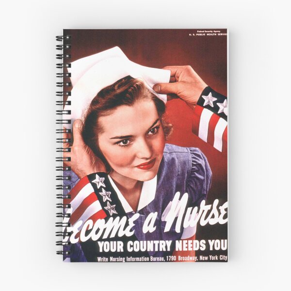 Item preview, Become A Nurse - Federal Health Service Vintage Poster designed and sold by leafsquare.