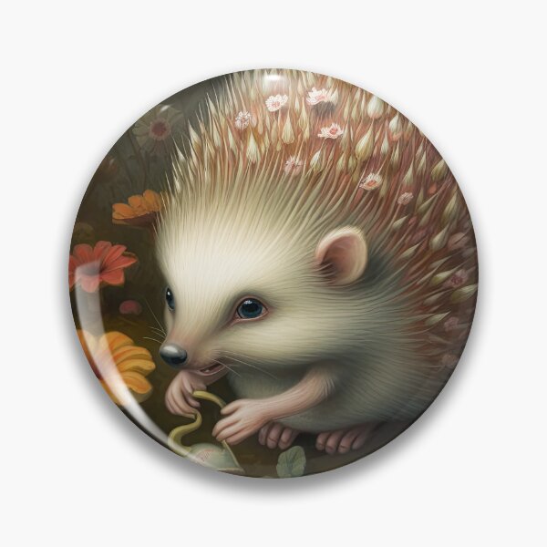 Item preview, Hedgehog making a toy mushroom designed and sold by ARTIMITY.