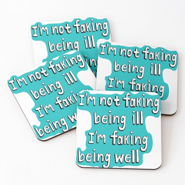 Item preview, Faking It, invisible illness and hidden disabilities designed and sold by MiowandMolly.