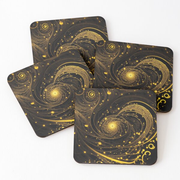 Item preview, Magic Swirls on Black Background designed and sold by Mystic Bloom.