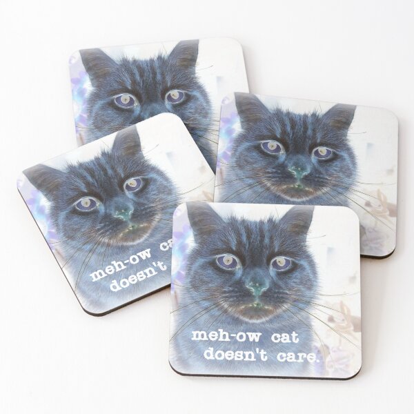 Item preview, Negative meh-ow cat doesn t care. designed and sold by DianeBP.