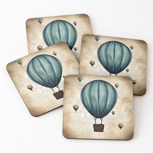 Item preview, Vintage Hot Air Balloon Design , Pencil Sketch designed and sold by PC-artist.