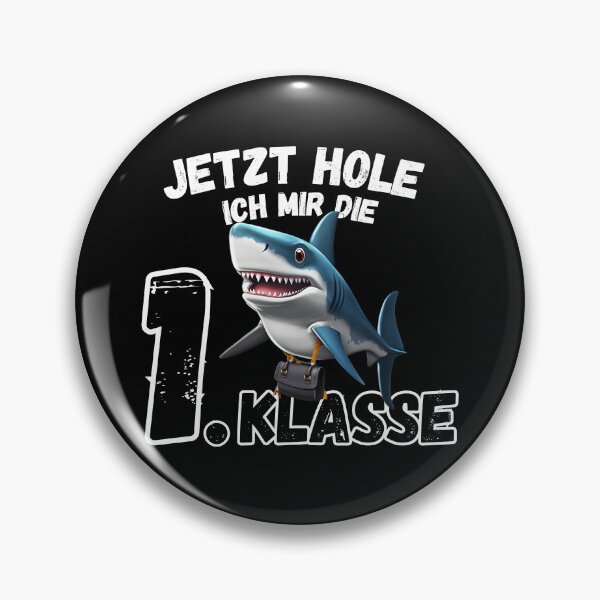 Artikelvorschau, Kinder Einschulung 2023 Hai 1. Klasse Hai Spruch Junge entworfen und verkauft von Kentala.