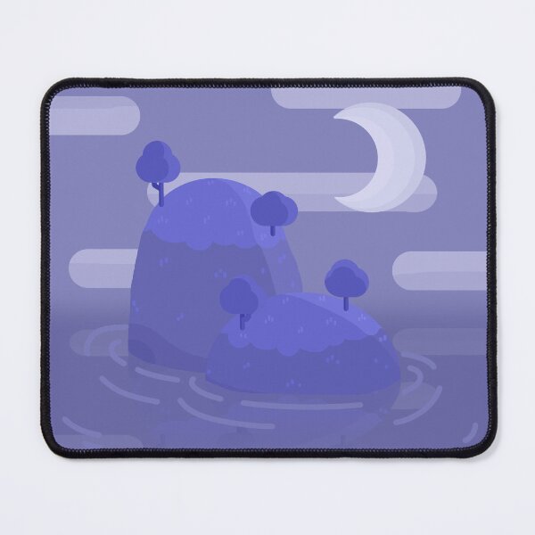 Item preview, Hills in the middle of the water - blue designed and sold by Eulalie8.