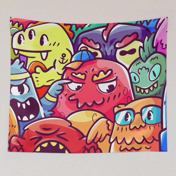 Item preview, Doodle Monsters designed and sold by Vector Scout Lab.