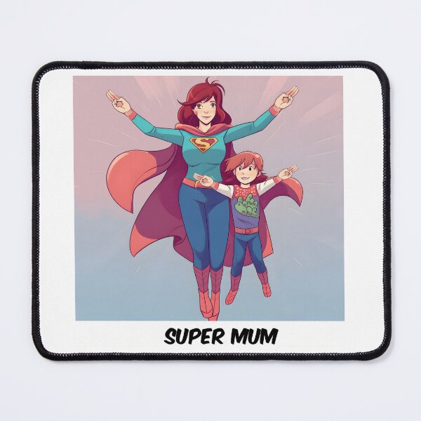Item preview, Anime-Style Superhero mum Design designed and sold by Sticker-by-Mia.