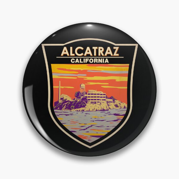 Item preview, Alcatraz Island California Travel Art Badge designed and sold by KrisSidDesigns.