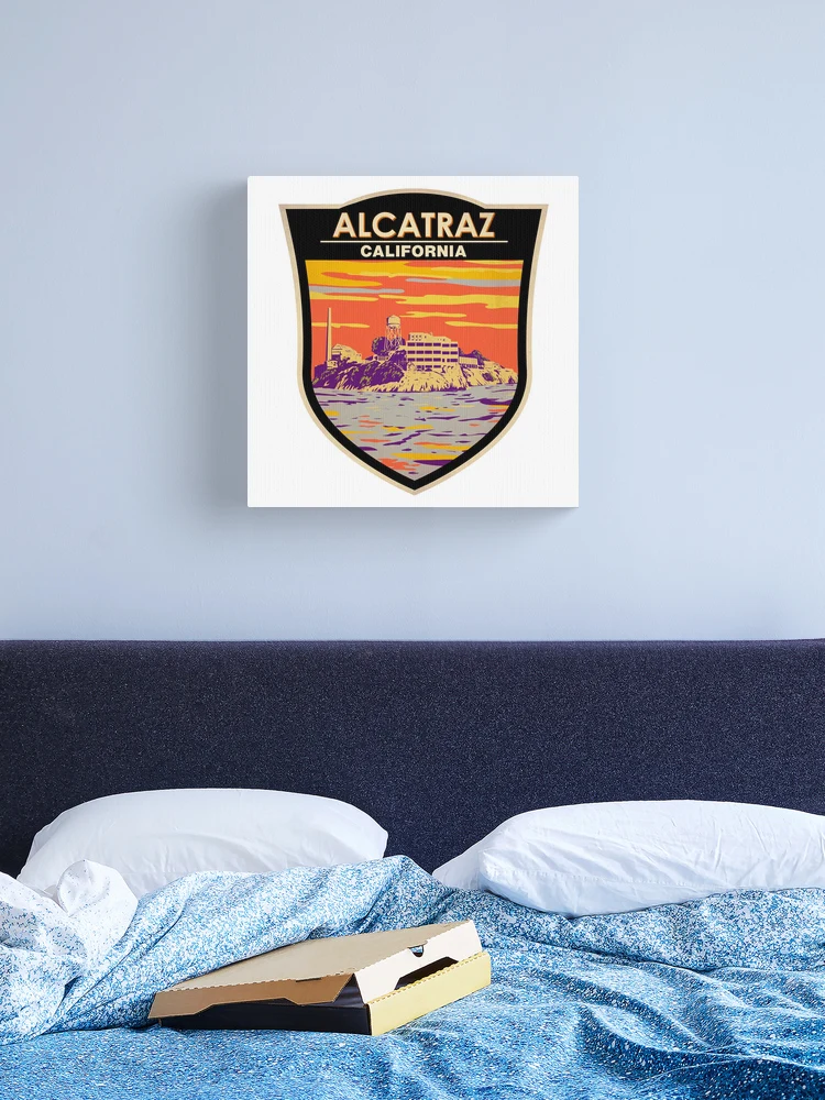 Alcatraz Island California Travel Art Badge
