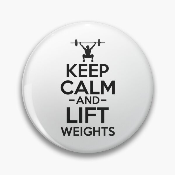 Item preview, Keep Calm and Lift Weights - Simple Black and White Lifting Quotes Sayings Meme Sarcastic Satire designed and sold by quaxoai14.