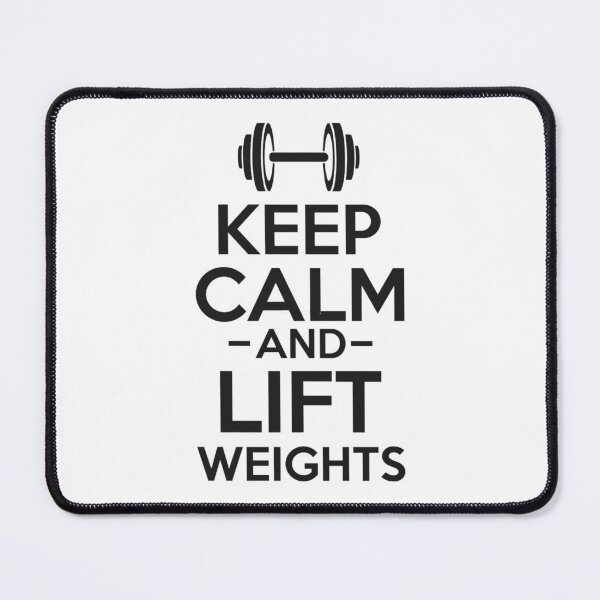 Item preview, Keep Calm and Lift Weights - Simple Black and White Lifting Quotes Sayings Meme Sarcastic Satire designed and sold by quaxoai14.