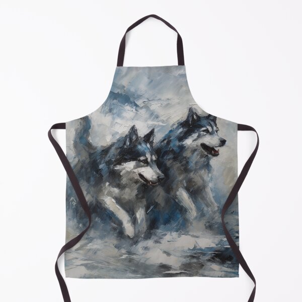 Item preview, Husky Whispers of Snow & Rain - Speedpainting Digital Art - UHD Print on Demand Wall Art - Cool and Colorful Animal Home Decor designed and sold by stateofhuman.