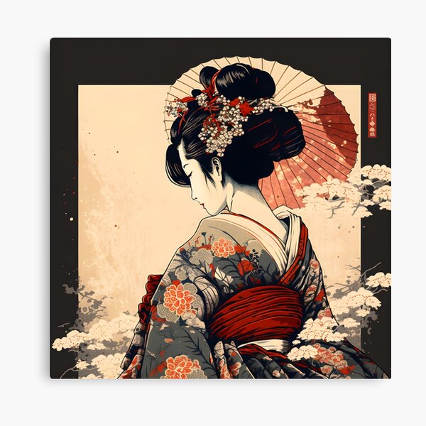 Japanese traditional art with koi fish canvas split prints on