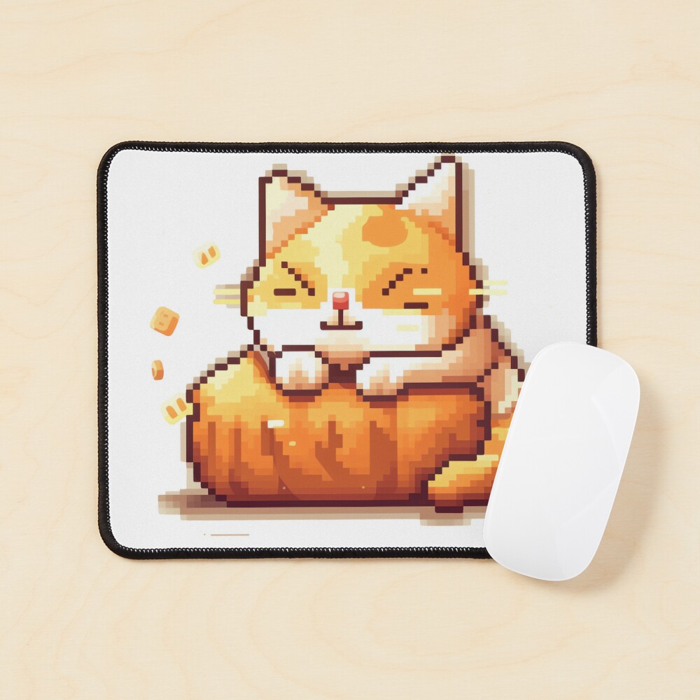 Pixel art cute cat Sleeping Poster for Sale by Robibahroni