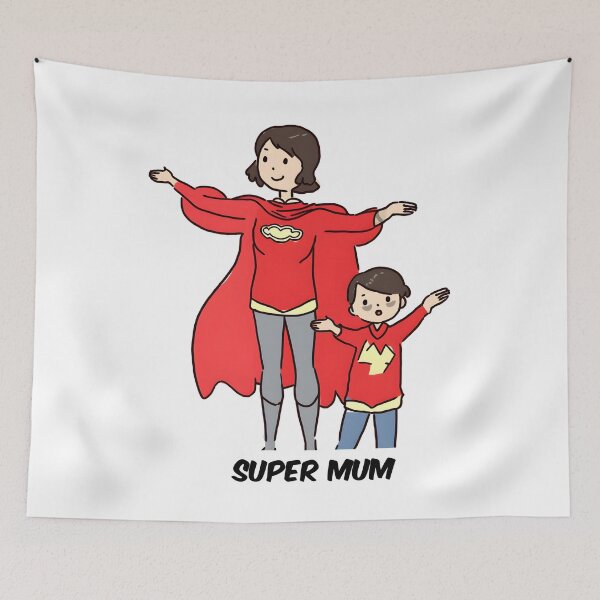 Item preview, Make Mother's Day Extraordinary with this Superhero Mom Comic designed and sold by Sticker-by-Mia.