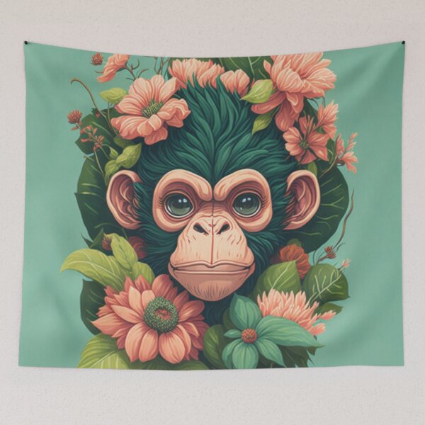 Item preview, Vintage Monkey - Cute Animal Sticker designed and sold by joejiing.