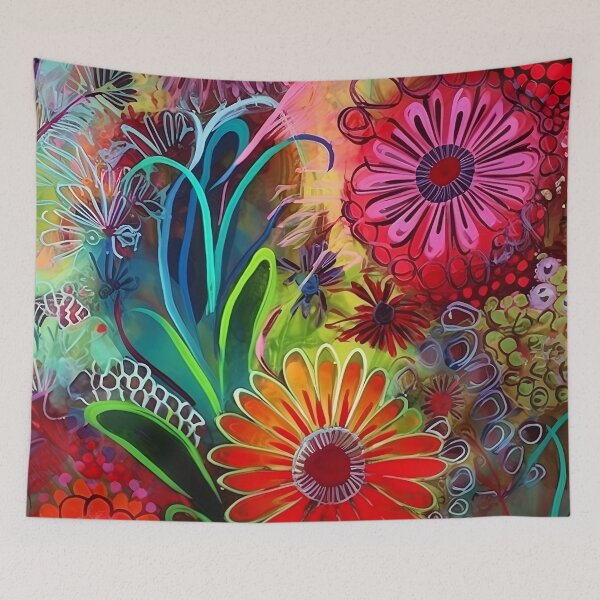 Item preview, Countrystyle abstract florals 7 designed and sold by Art by Lilia.