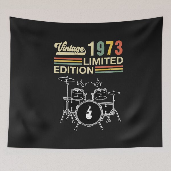 Item preview, Vintage 1973 Drums 50th Birthday Drummer designed and sold by SOUFIANE1991.