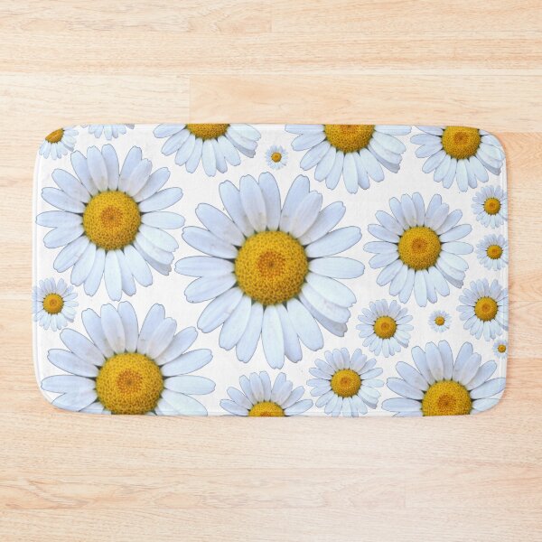 Item preview, Daisy white flower pattern design designed and sold by Pikmi.