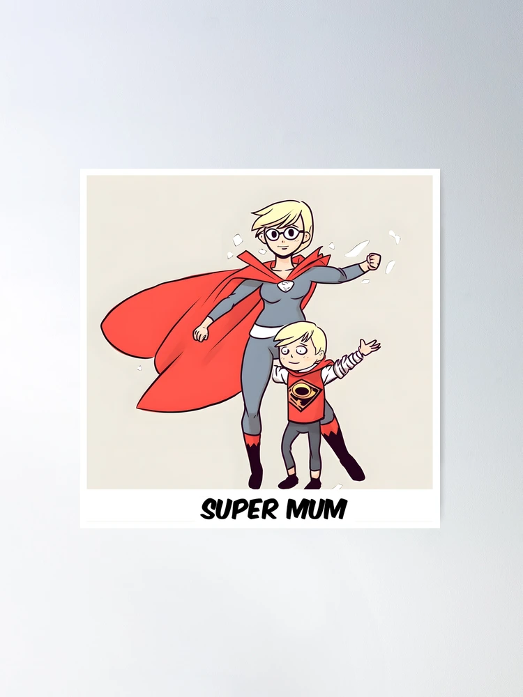 Superhero Mom Stencil Set - bakeartstencils