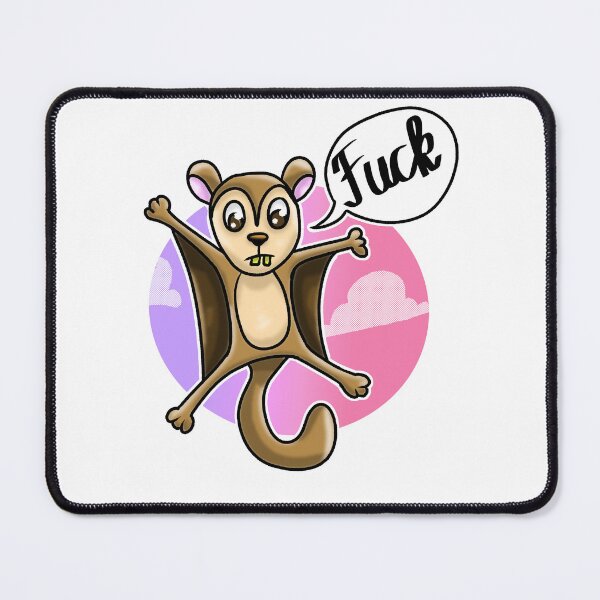 Item preview, flying squirrel cursing squirrel swear swear cartoon squirrel funny designed and sold by Skaxolotl.