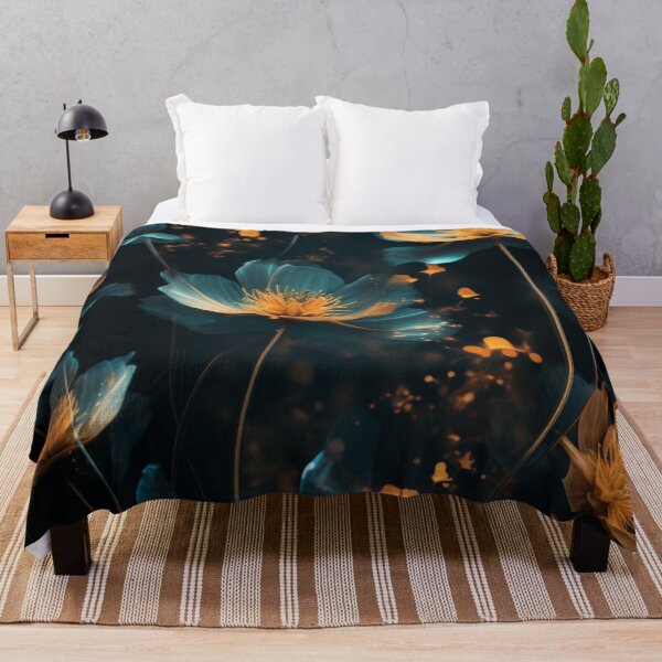 Item preview, A photo of some colorful flowers on a black background designed and sold by aiphotosart.
